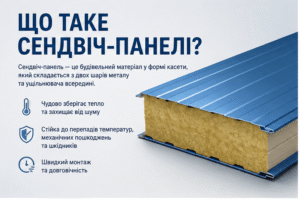 Що таке сендвіч-панелі: види, переваги та недоліки та для чого потрібні